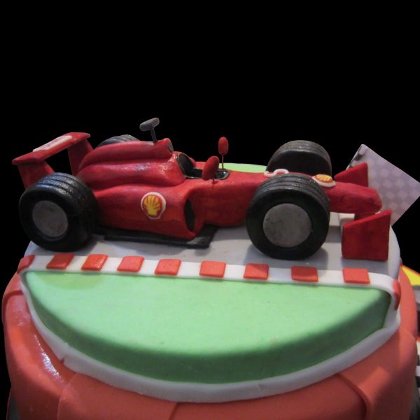 Ferrari della Formula 1 in pasta di zucchero